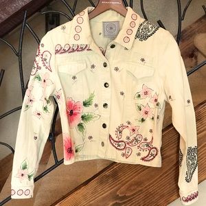 Double D Ranch Painted Denim Jacket XSmall